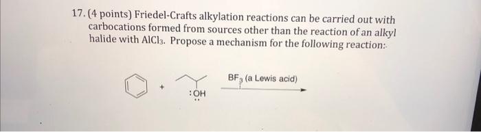 Solved Friedel-Crafts alkylation reactions can be carried | Chegg.com