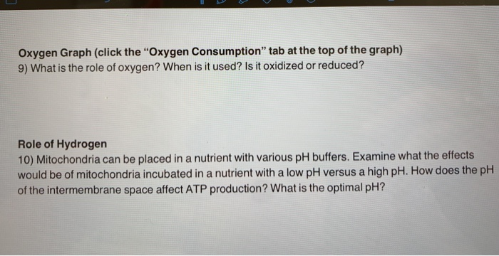 make a hypothesis what will happen to oxygen consumption