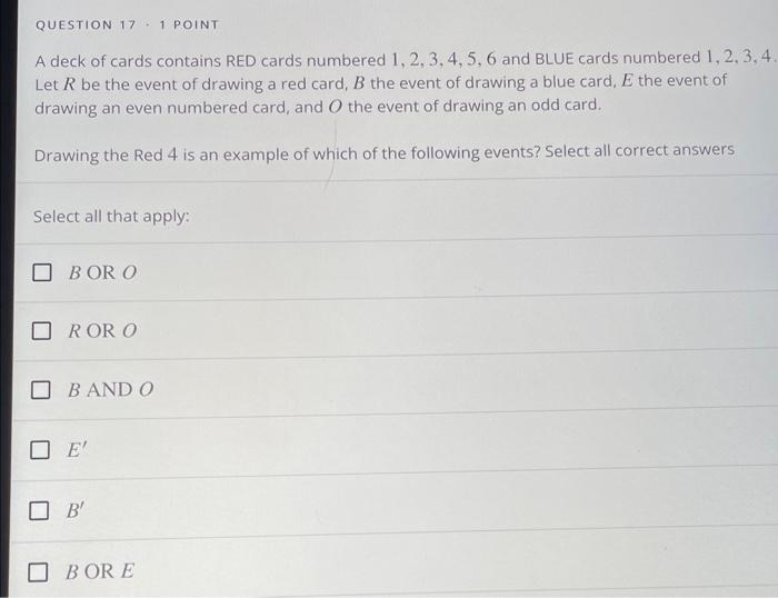 Solved A deck of cards contains RED cards numbered