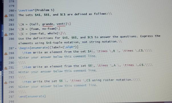 Solved PROBLEM 5 The sets A, B, and C are defined as | Chegg.com