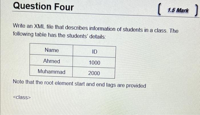 Solved ( 1.5 Marks ) Question One By using HTML and CSS, | Chegg.com