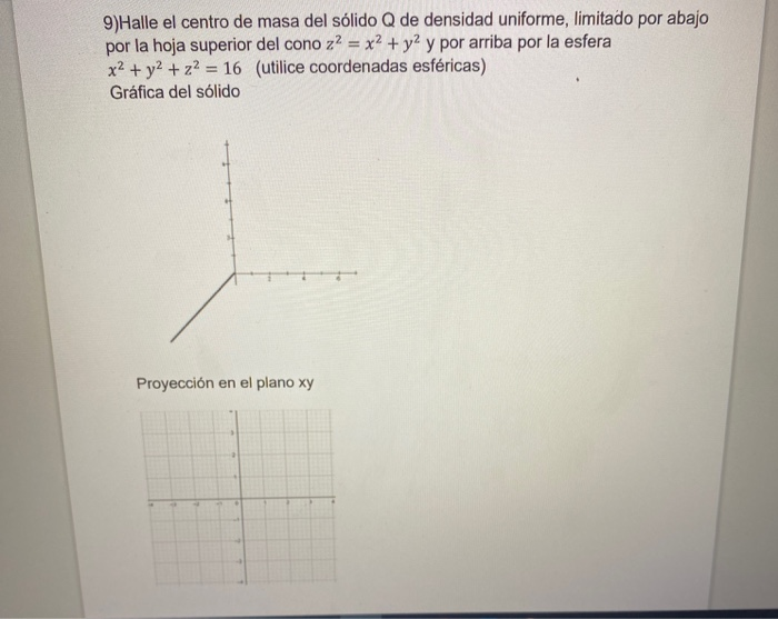 Halle El Centro De Masa Del Solido Q De Densidad Chegg Com