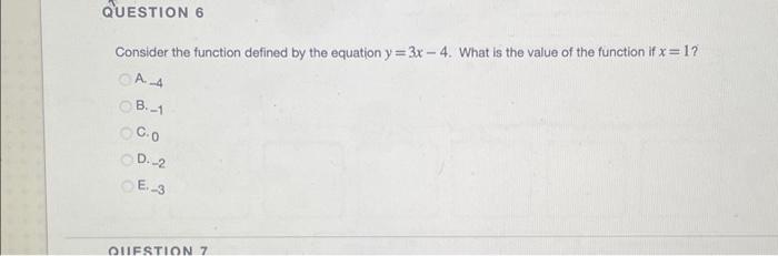 Solved QUESTION 6 Consider the function defined by the | Chegg.com