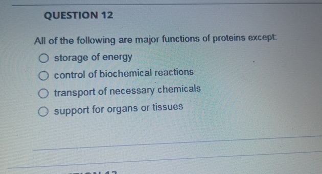Solved QUESTION 12All of the following are major functions | Chegg.com
