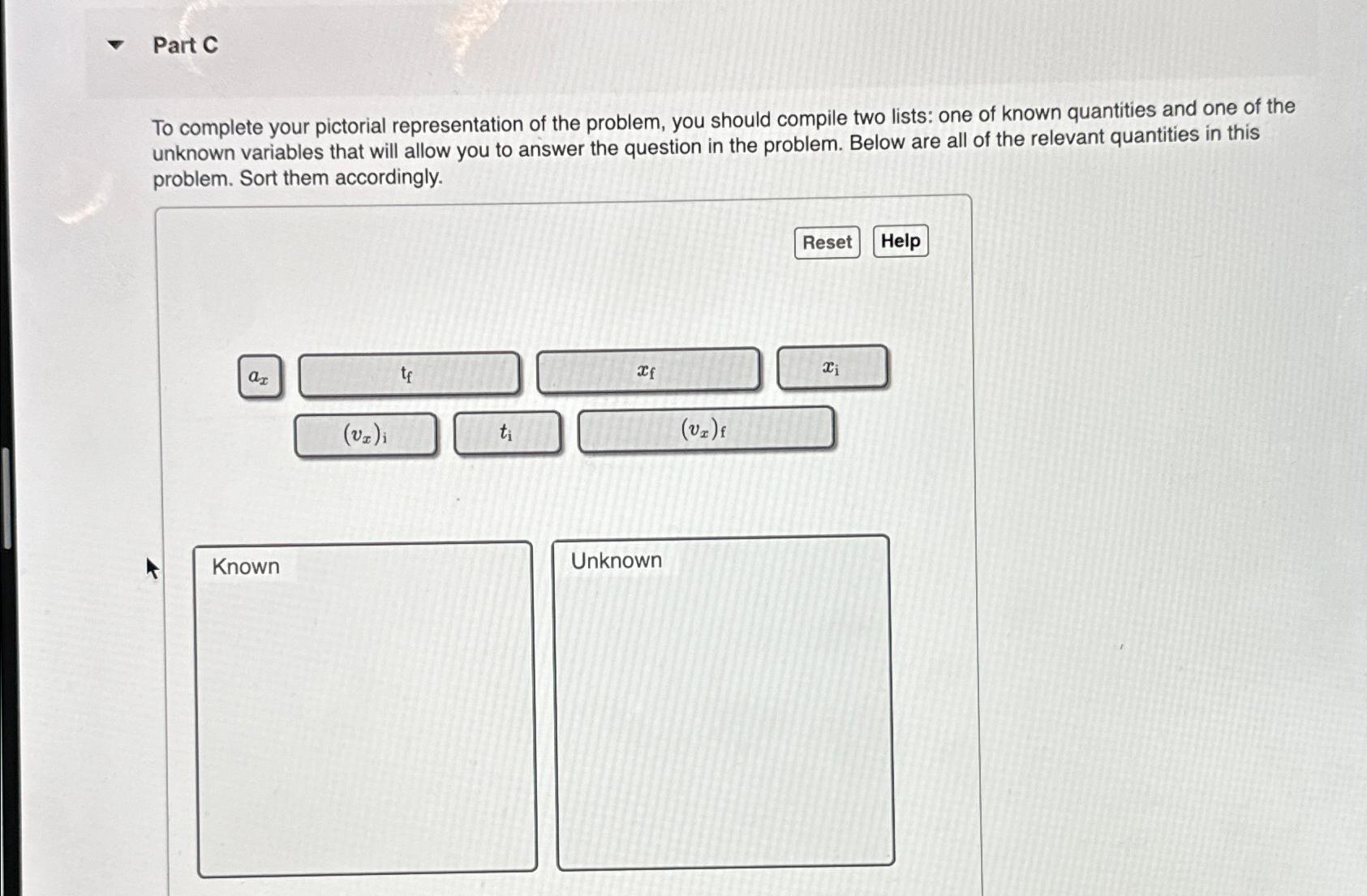 Solved Part CTo complete your pictorial representation of | Chegg.com
