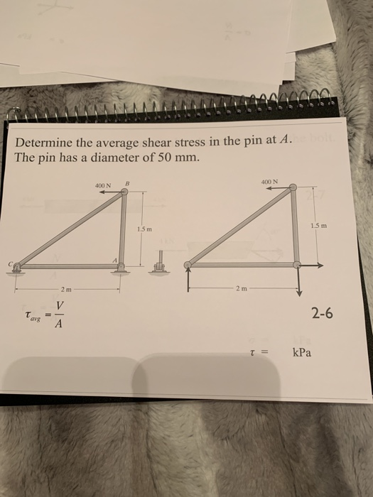 Solved Determine the average normal stress in bar EB. The | Chegg.com