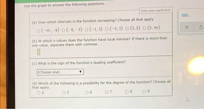 Solved Below is the graph of a polynomial function with real | Chegg.com