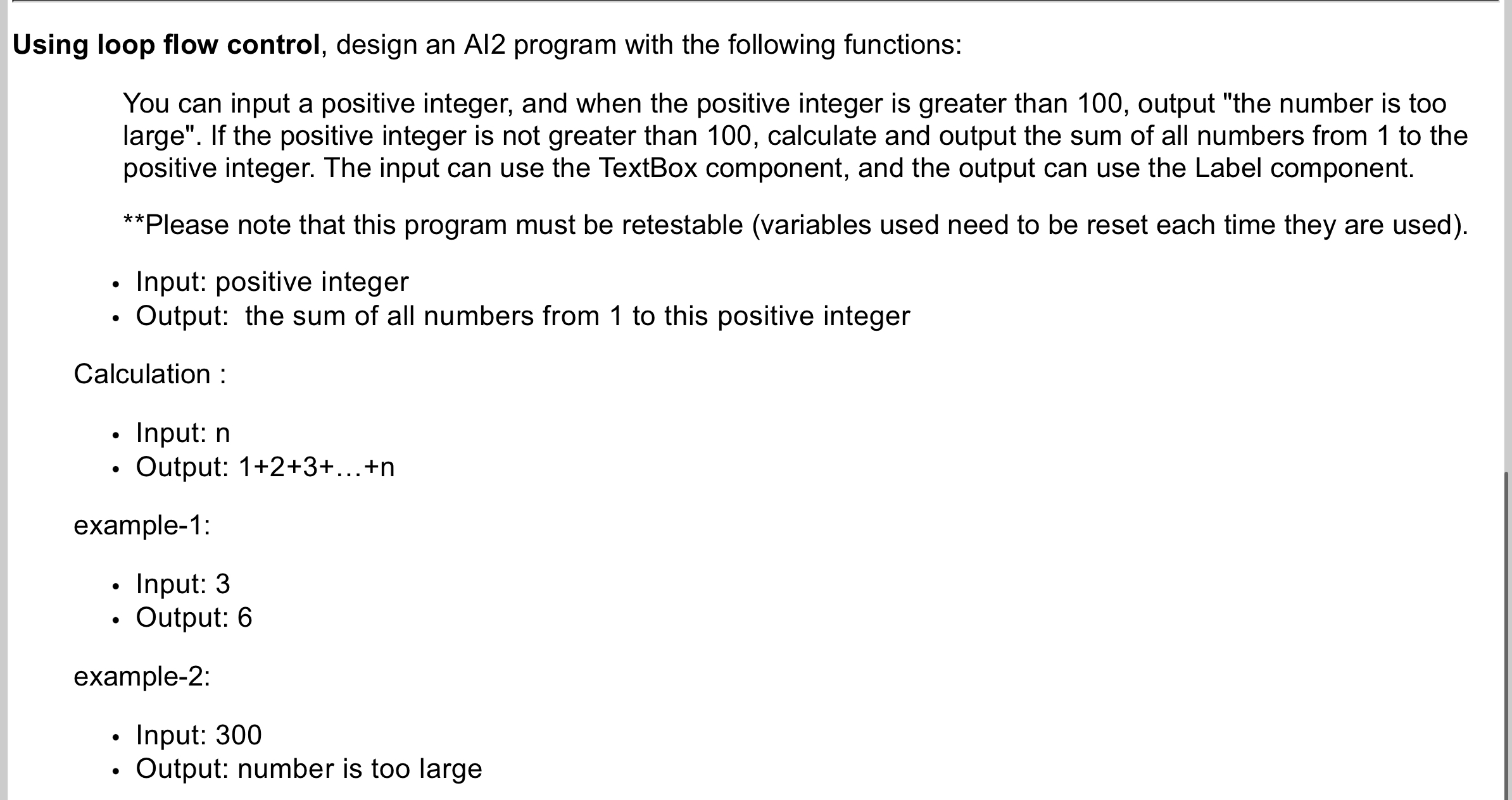 Solved Using loop flow control, design an Al2 ﻿program with | Chegg.com