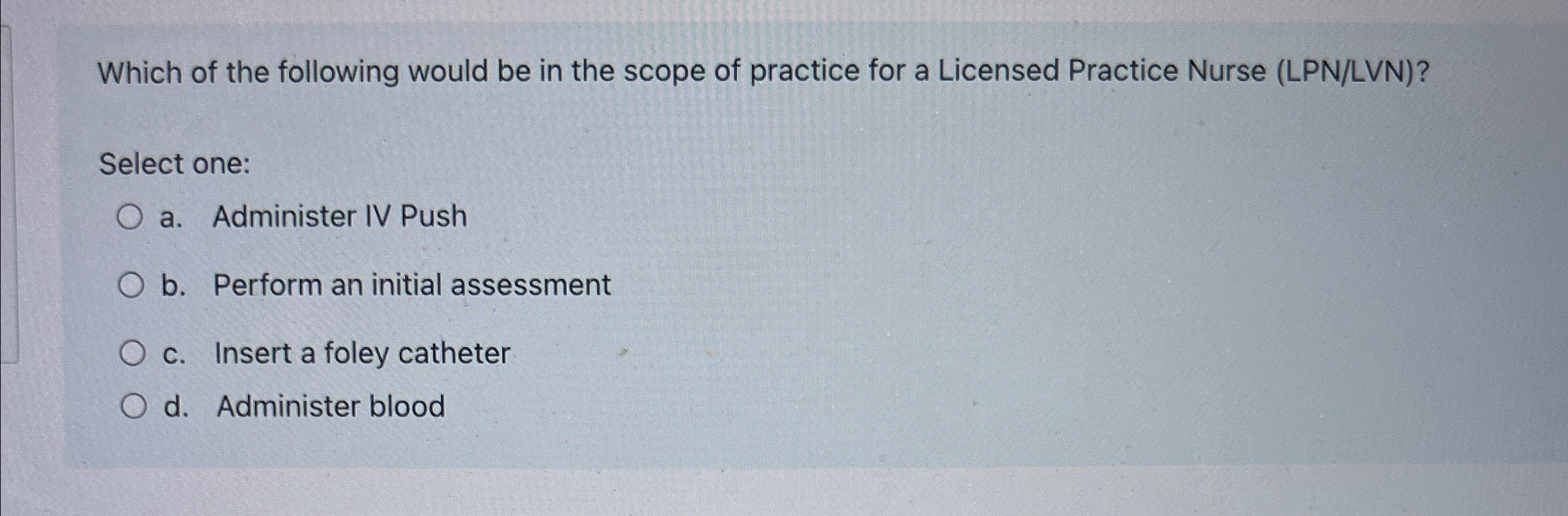 Solved Which of the following would be in the scope of | Chegg.com