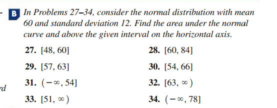 Solved B In Problems 27-34, ﻿consider the normal | Chegg.com