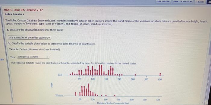 Solved] 0.15 Roller coasters. The Roller Coaster Database (rcdb