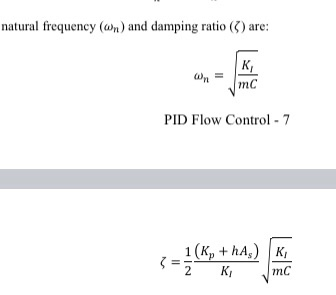 Natural Frequency An And Damping Ratio Are Wn K Chegg Com