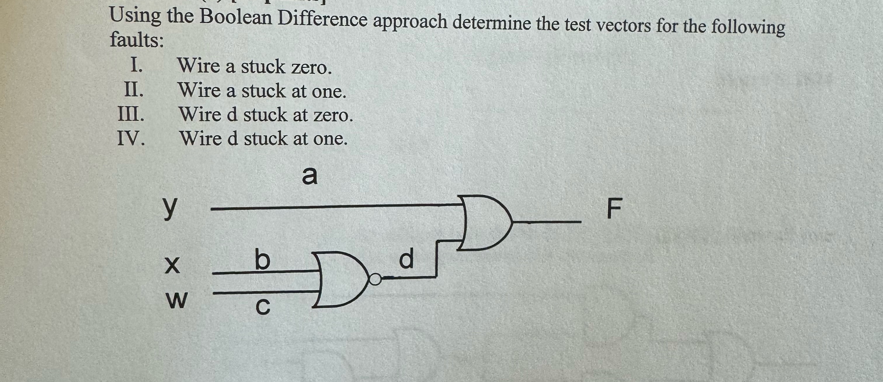 Solved Using the Boolean Difference approach determine the | Chegg.com