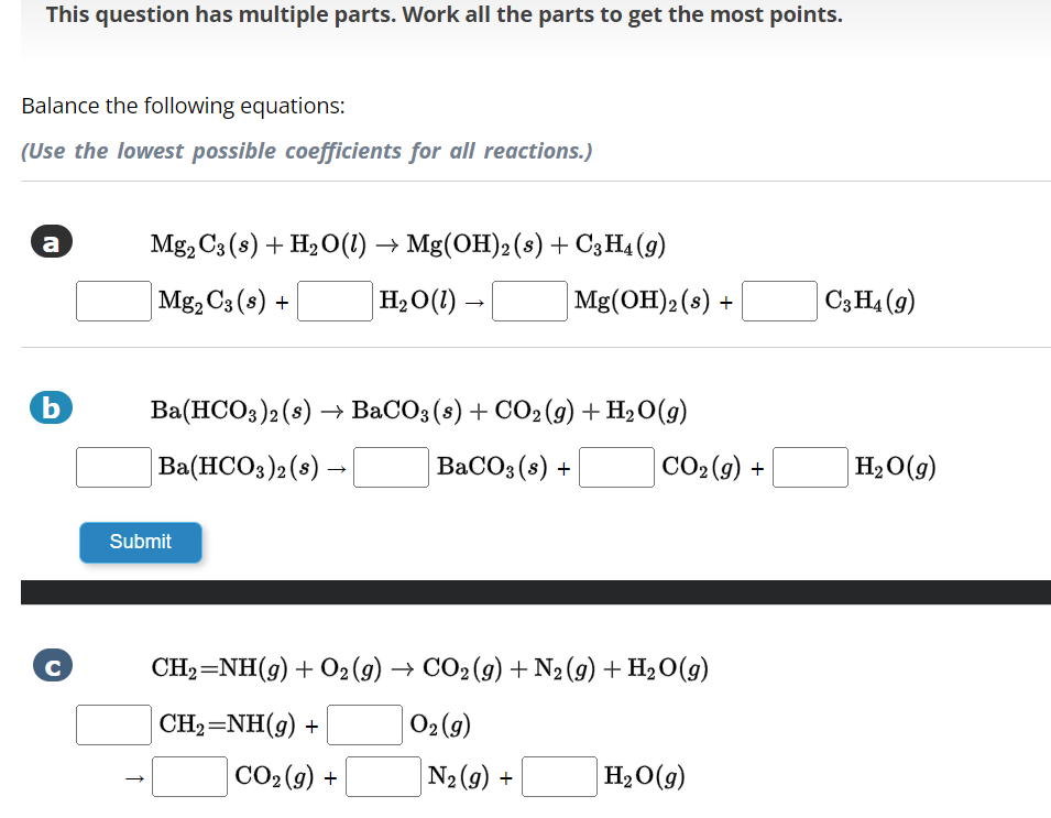 Solved This question has multiple parts. Work all the parts | Chegg.com