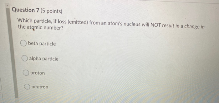 Solved Question 6 (5 points) Which of the following is NOT | Chegg.com
