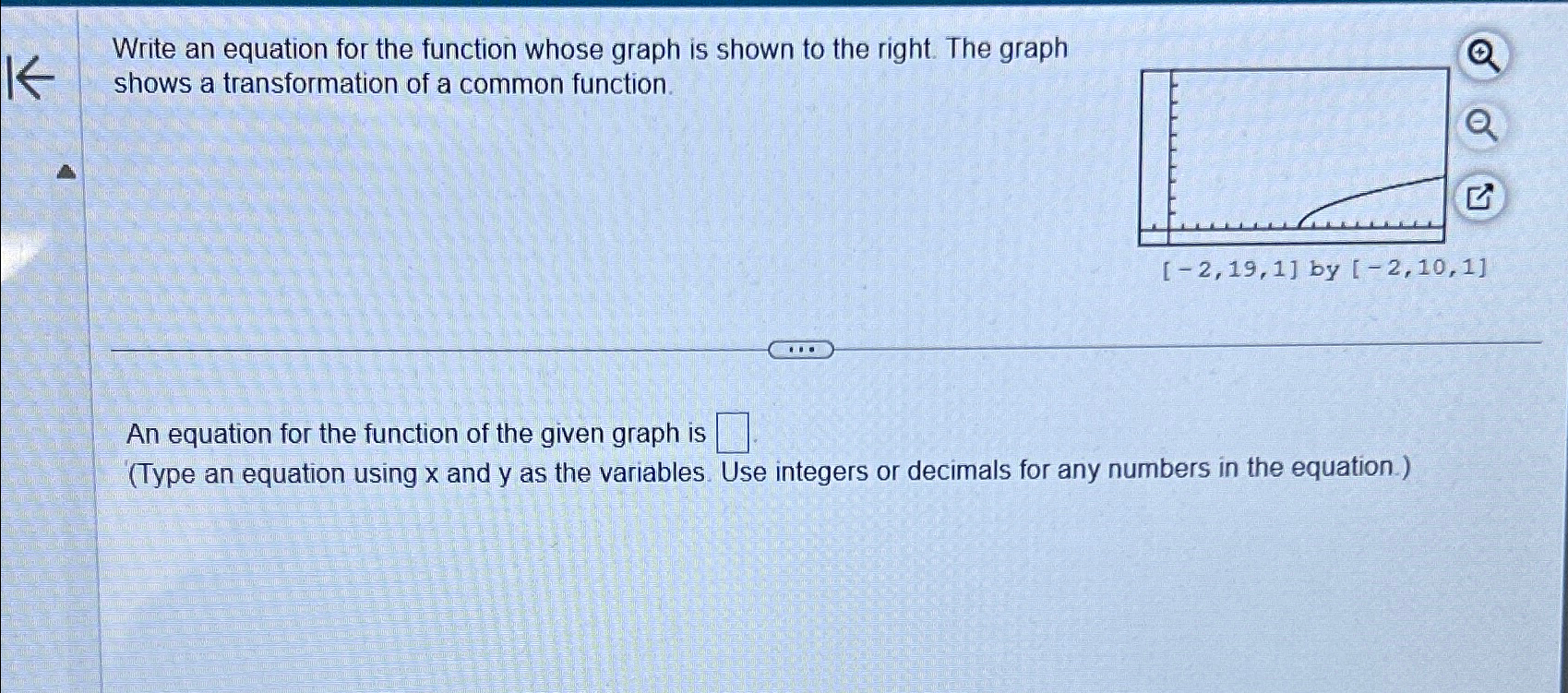 Solved Write an equation for the function whose graph is | Chegg.com