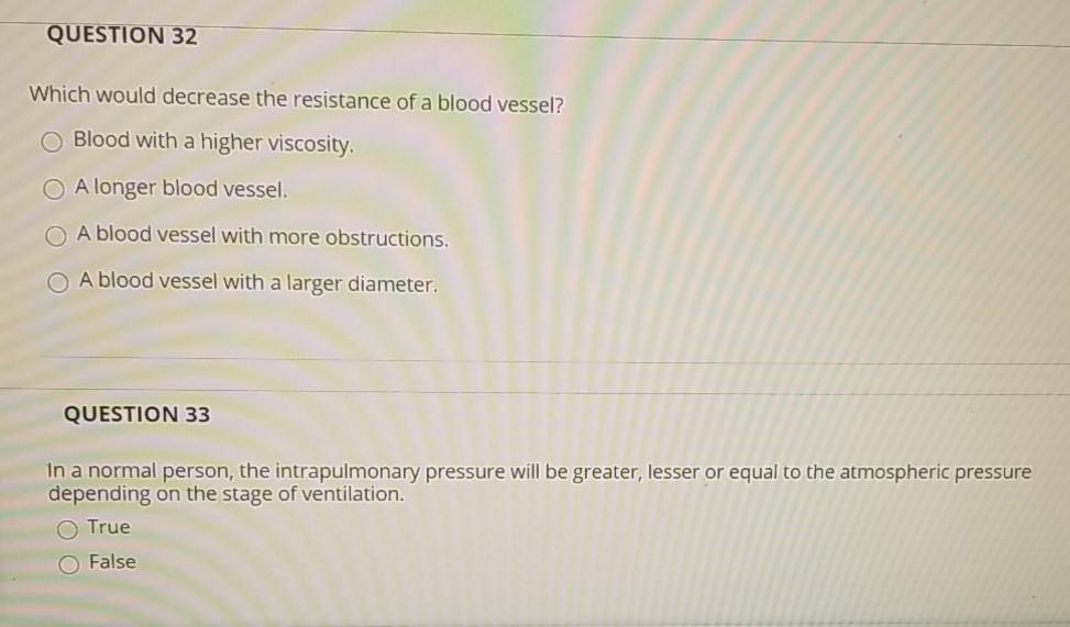 Solved QUESTION 32 Which would decrease the resistance of a | Chegg.com