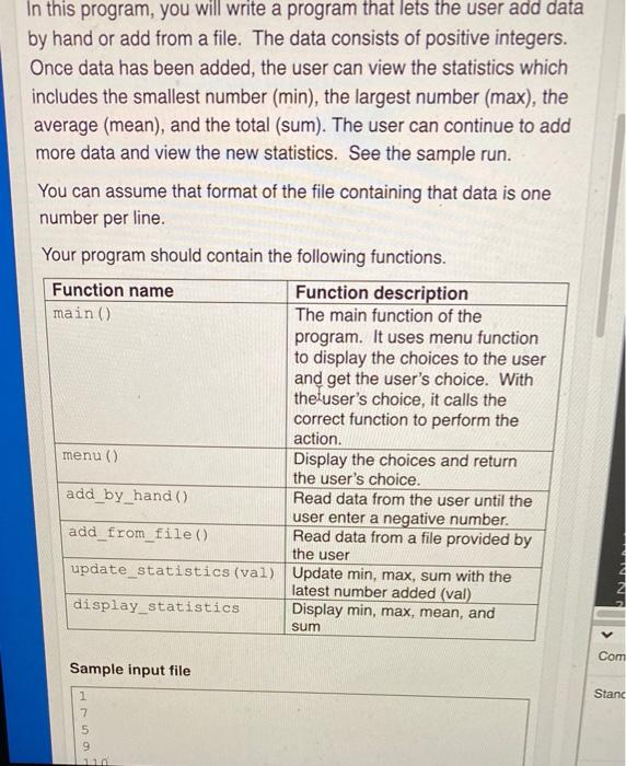 Solved In this program, you will write a program that lets | Chegg.com