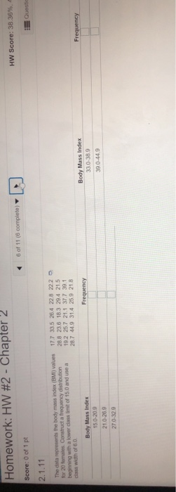 Solved Homework: HW #2 - Chapter 2 HW Score: 38.36%. 6 of 11 | Chegg.com