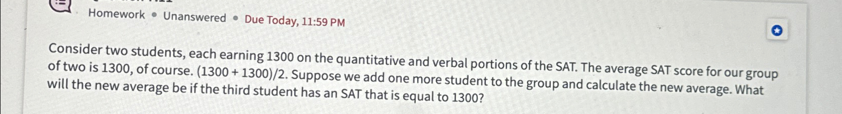 Solved Consider two students, each earning 1300 ﻿on the | Chegg.com