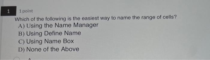 Solved Which of the following is the easiest way to name the | Chegg.com