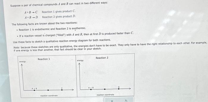 Solved Suppose a pair of chemical compounds A and B can | Chegg.com