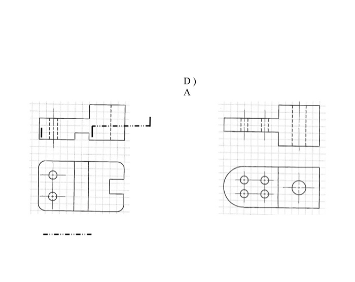 Solved Section view 1 - The front and top views of an object | Chegg.com