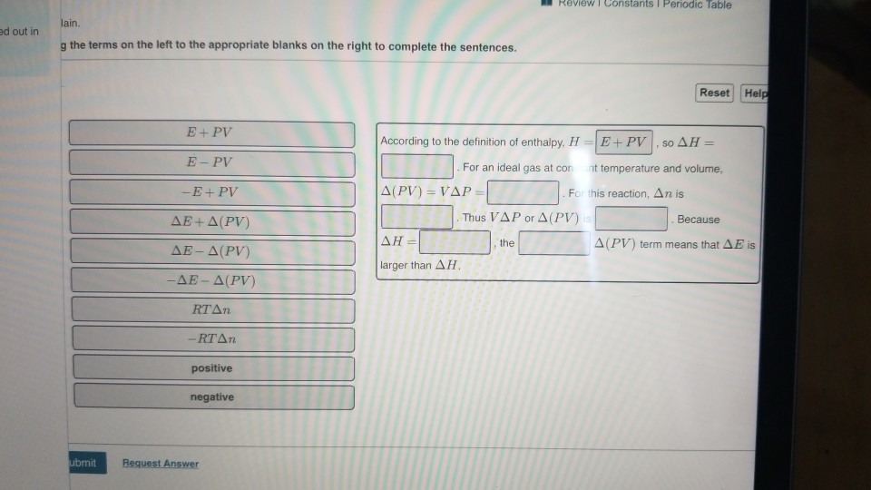 Solved Review Constants Periodic Table Lain Ed Out In G Chegg Com