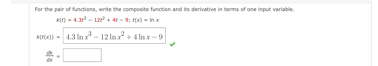 Solved For the pair of functions, write the composite | Chegg.com