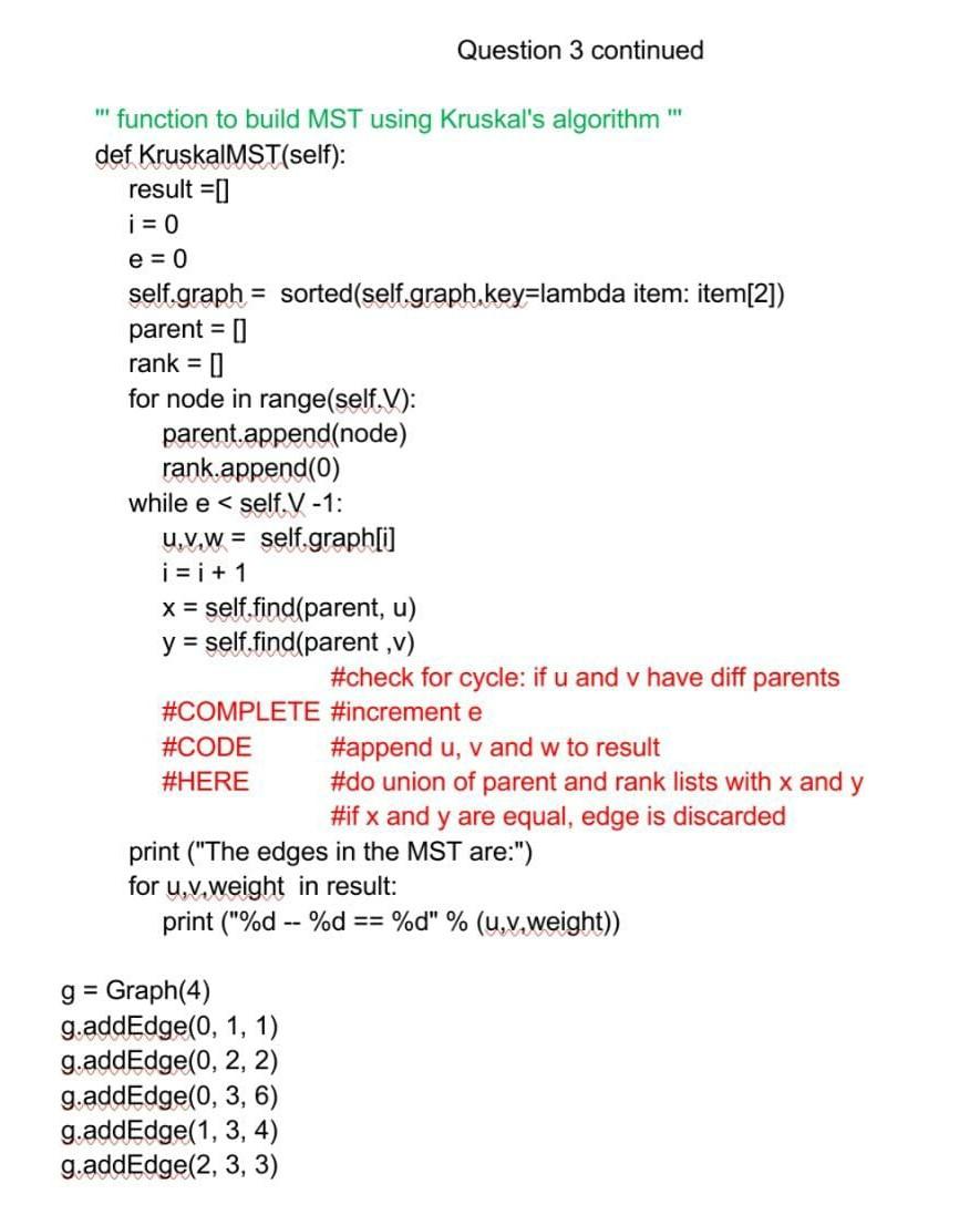 Solved Question 3 Total for Question 3: 25 Marks a) Using | Chegg.com