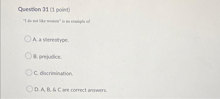 Solved Question 30 (1 point) According to the | Chegg.com