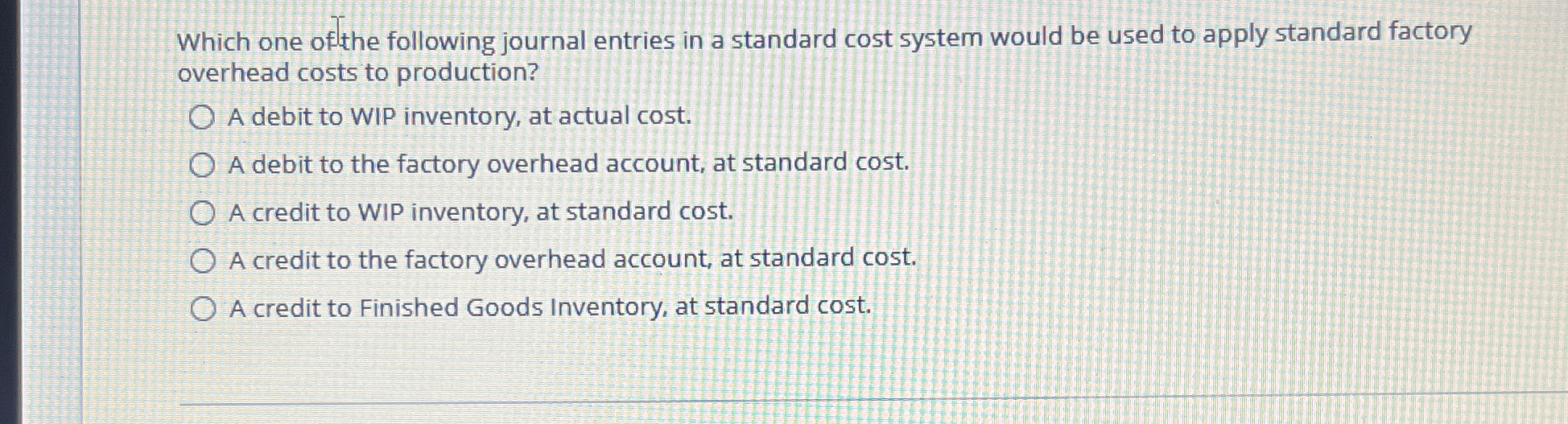 Solved Which one ofthe following journal entries in a
