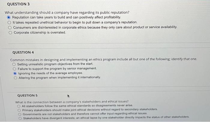 Solved What understanding should a company have regarding | Chegg.com