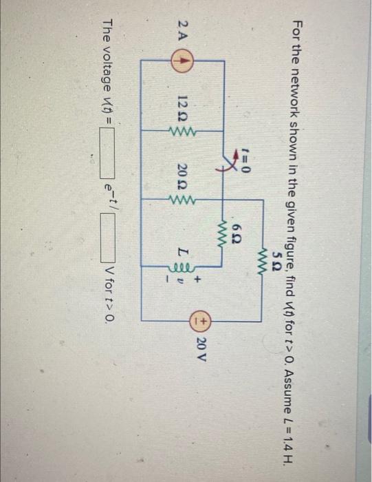 Solved For The Network Shown In The Given Figure, Find (1) | Chegg.com