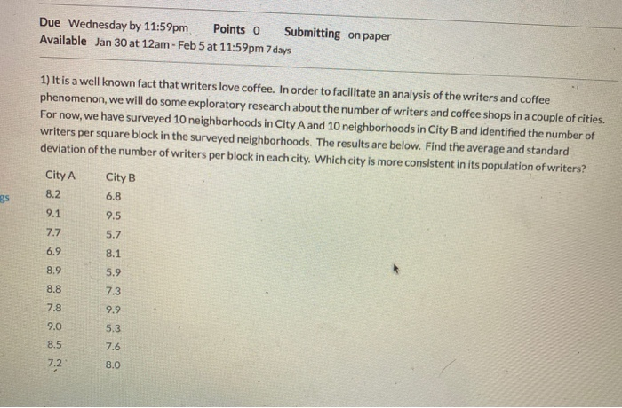 Solved Due Wednesday by 11:59pm Points 0 Submitting on paper | Chegg.com