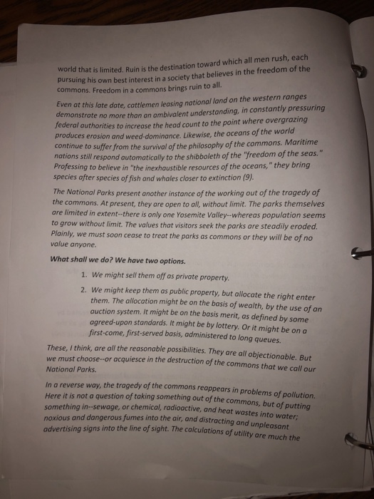 Tragedy of the commons examples picture