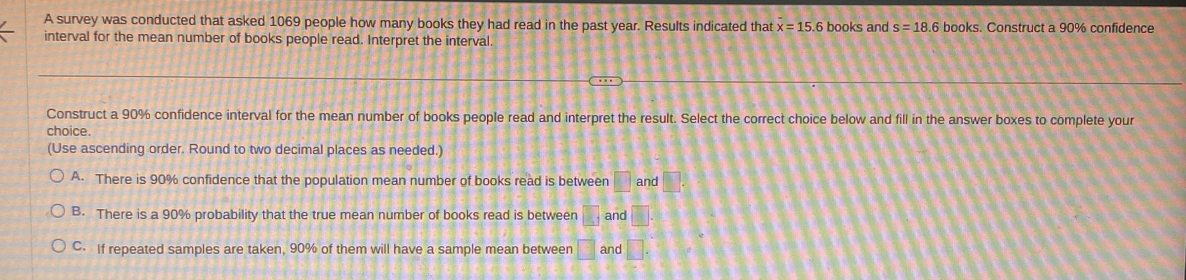 Solved A survey was conducted that asked 1069 ﻿people how | Chegg.com