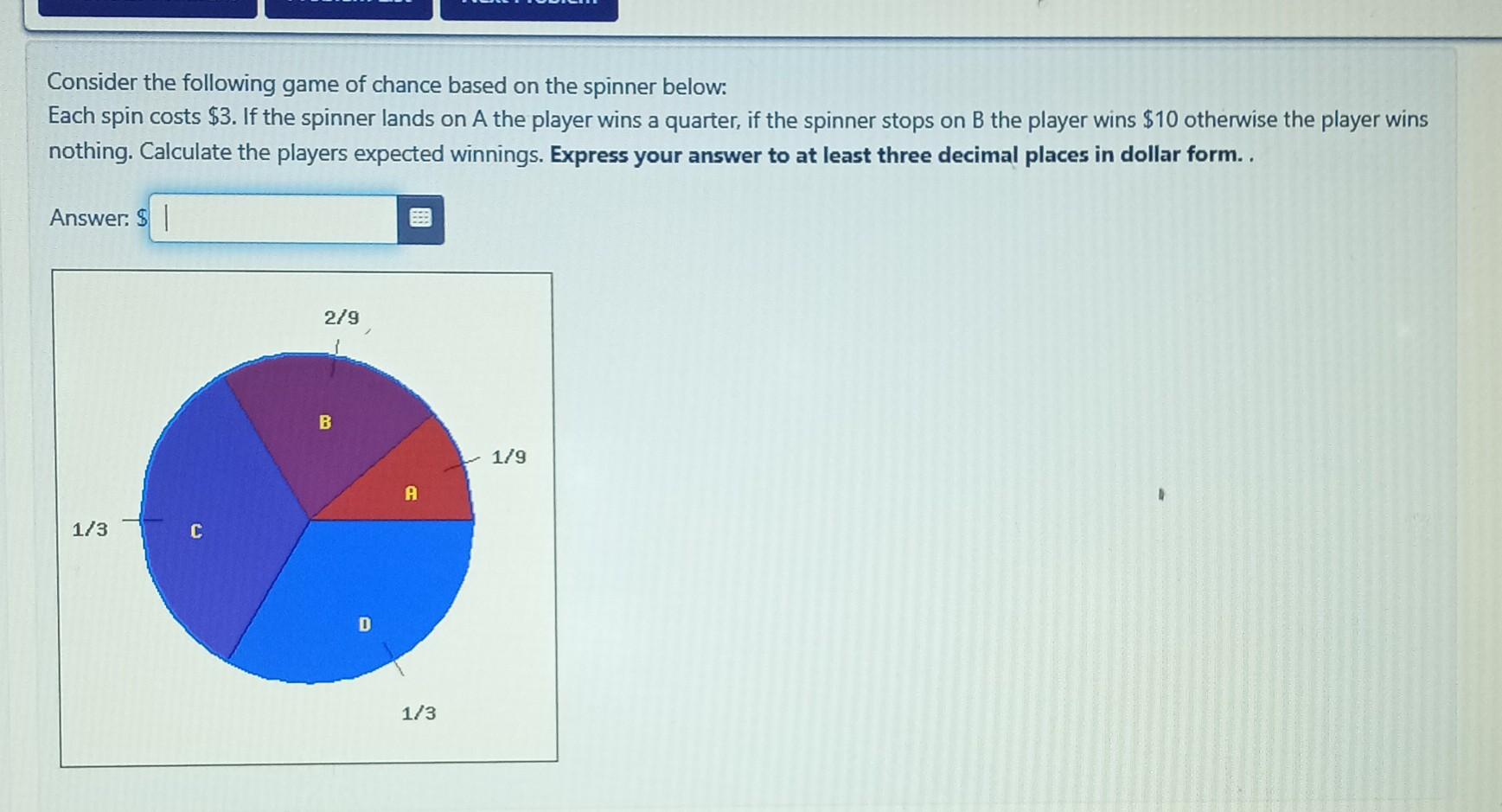 Solved Consider the following game of chance based on the | Chegg.com