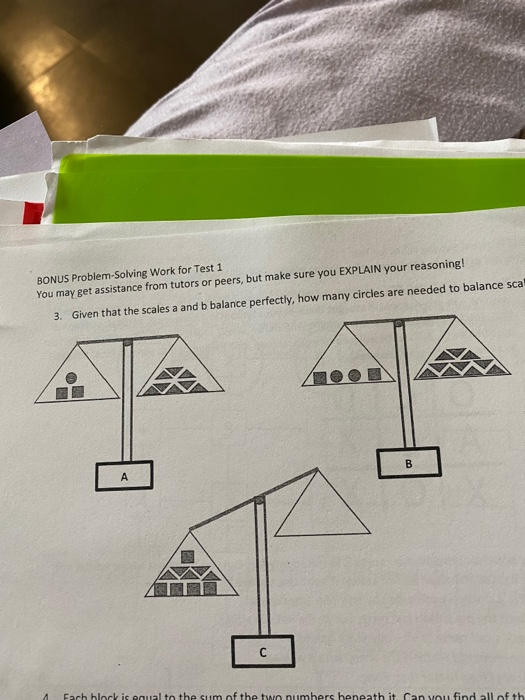 Solved BONUS Problem Solving Work for Test 1 You may get | Chegg.com
