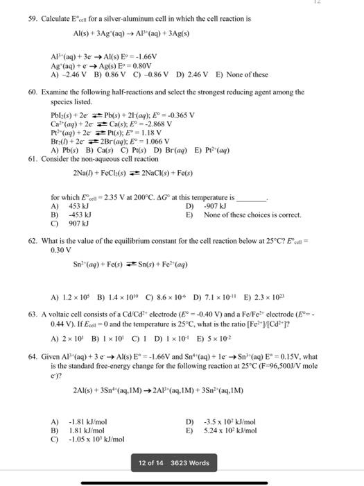 Solved please do all, I know the chegg guidelines say only | Chegg.com