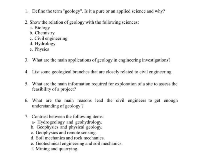 solved-1-define-the-term-geology-is-it-a-pure-or-an-chegg