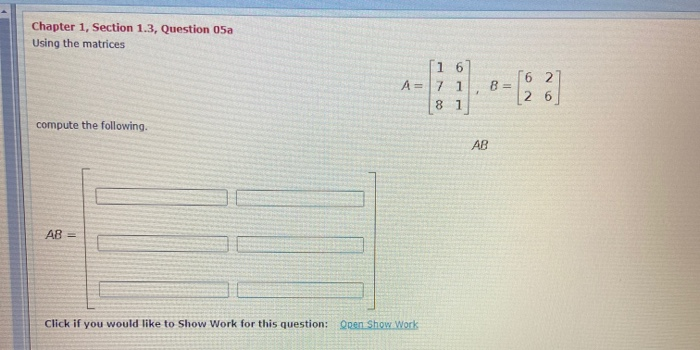 Solved Chapter 1, Section 1.1, Question 06b Find A System Of | Chegg.com