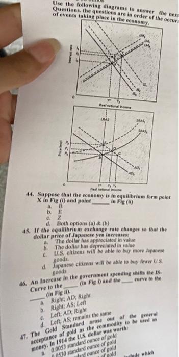 Solved Use the following diagrams to answer the nex | Chegg.com