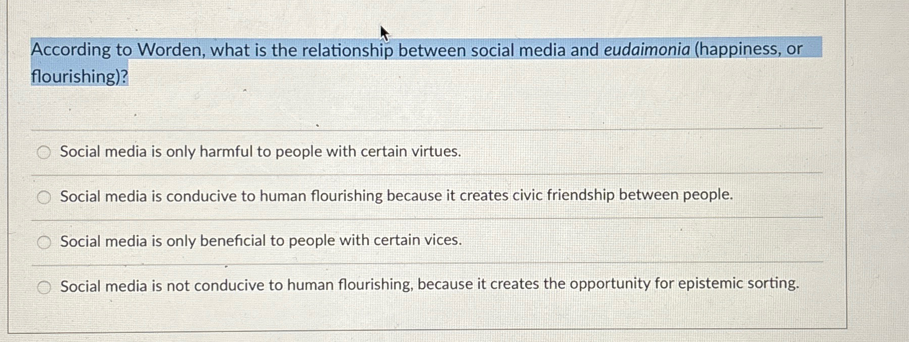 Solved According to Worden, what is the relationship between | Chegg.com