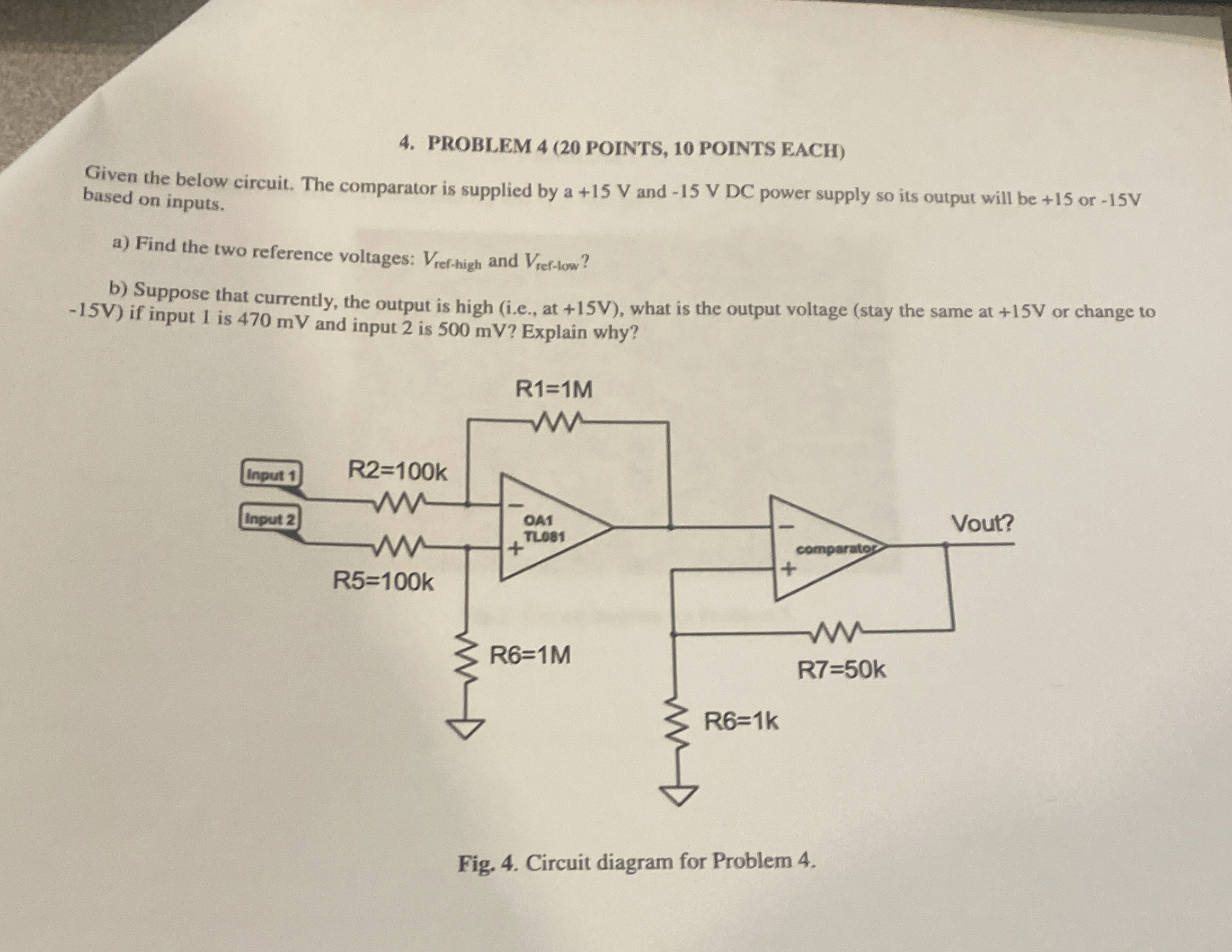 Solved PROBLEM 4 ( 20 ﻿POINTS, 10 ﻿POINTS EACH)Given the | Chegg.com