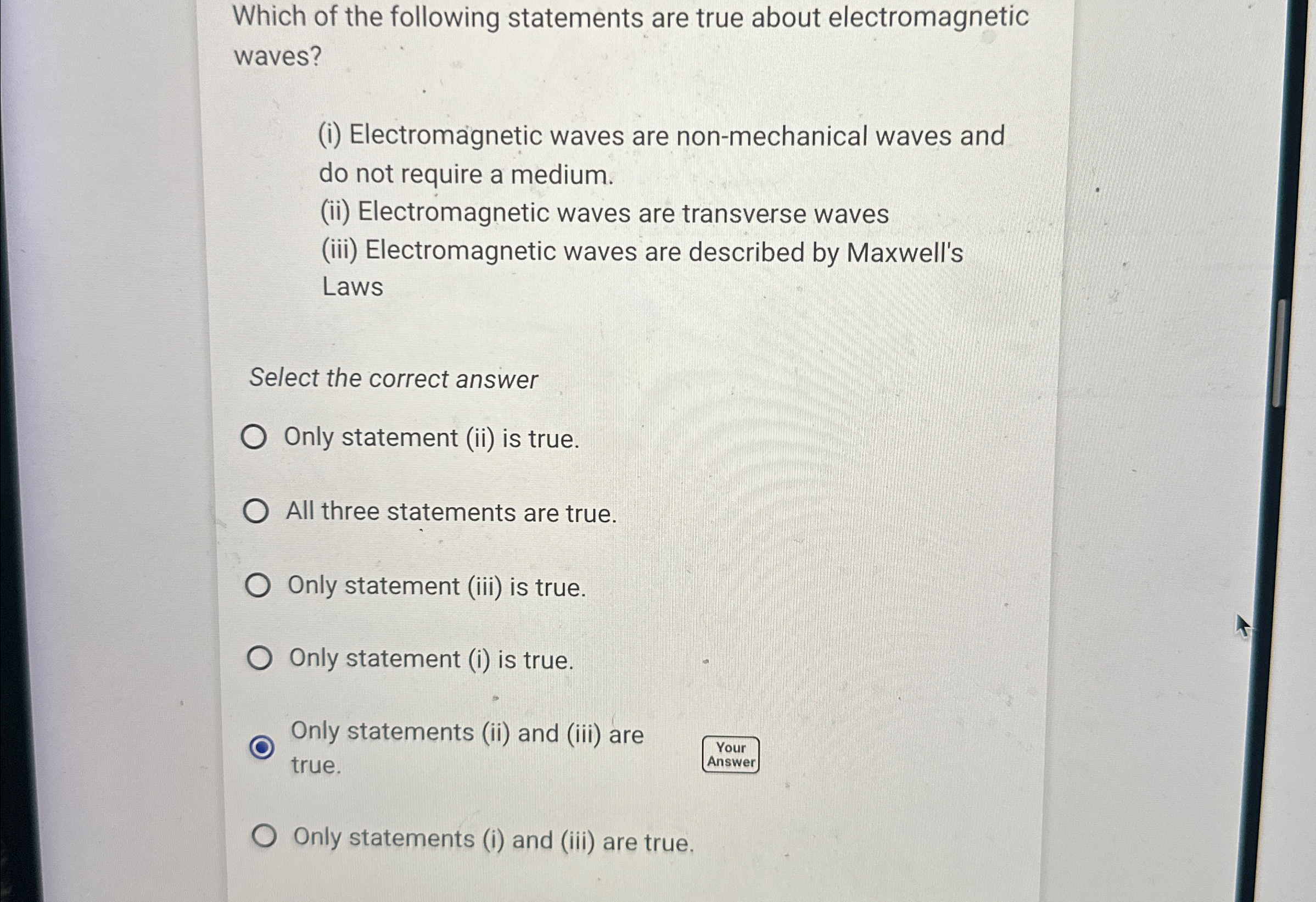 Solved Which of the following statements are true about | Chegg.com