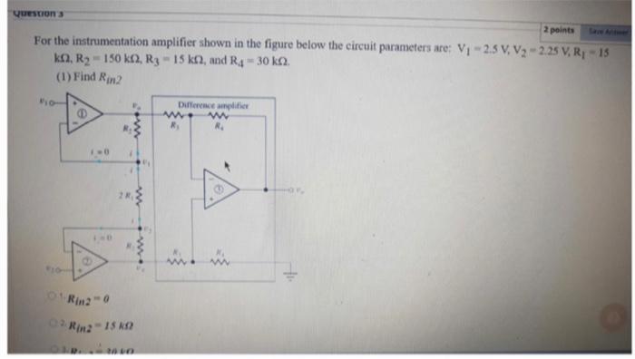 The Mos differential pair in the figure below has the | Chegg.com