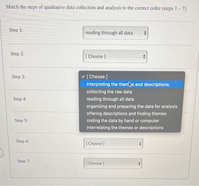 Step 4: Analysing and Interpreting the Data