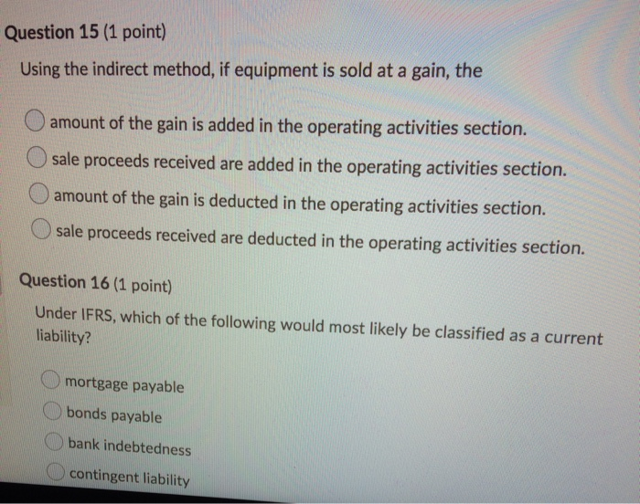 If Accounts Receivable Have Increased During The Period Solved Question 13 (1 point) If accounts receivable have | Chegg.com