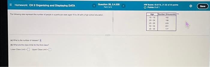 Solved Homework: CH 2 Organizing and Displaying DATA | Chegg.com